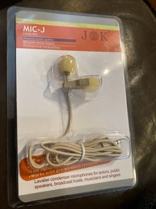 J K MIC-J 050 Lavalier Lapel Microphone Clip Mic Compatible with Sennheiser W... - Picture 1 of 2