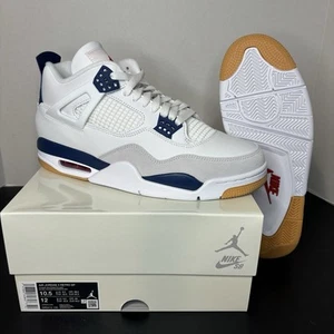 Size 10.5 Air Jordan 4 SB Navy Blue Nike Air Midnight - Picture 1 of 7