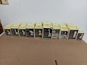 10 PC LOT VINTAGE ENESCO PRECIOUS MOMENTS BIRTHDAY TRAIN FIGURINES 1-8 + Clown - Picture 1 of 9