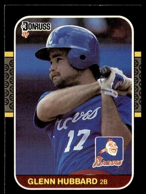 1987 Donruss Glenn Hubbard Atlanta Braves #634 - Image 1 of 2