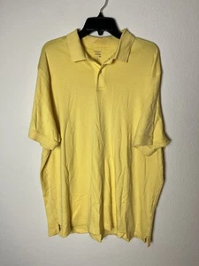Roundtree & Yorke Polo Shirt Mens XL Yellow Short Sleeve Pima Cotton Summer Golf - Picture 1 of 8