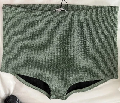 Micro Shorts Zara Mujer Cintura Alta Tejido Metálico Talla Pequeña Nuevos Con Etiqueta Foto 1 de 4