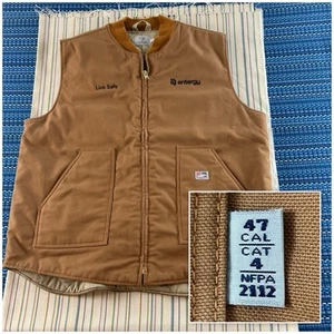 Tyndale FR Vest Mens 2XRG Brown BRANDED 47 CAL CAT 4 NFPA 2112 Workwear #8744 - Picture 1 of 14