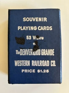 Vintage Denver & Rio Grande Western Railroad Souvenir Spielkarten 52 + 1 Joker - Bild 1 von 8