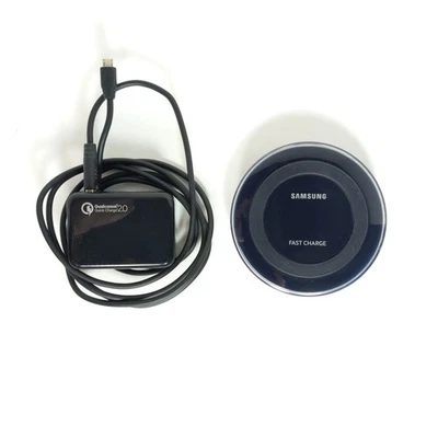 Almofada de carregamento sem fio Samsung com cabo de 6 pés e adaptador Fast Galaxy Note Edge - Imagem 1 de 4