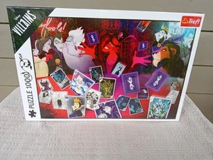Trefl 10719 Disney Villains Only Good Cards 1000 Piece Jigsaw Puzzle New Sealed - Picture 1 of 8