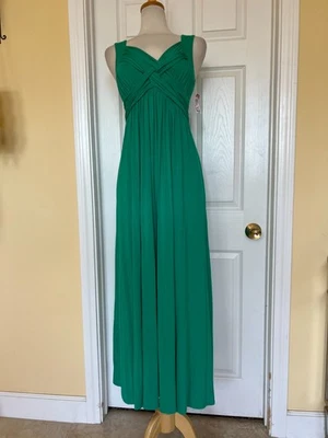 JACLYN SMITH Maxi Vestido Largo Talla S Verde Foto 1 de 4
