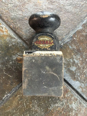 Vintage Ideal Sharpening Stone Wood Handle - Image 1 of 4