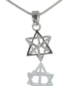 Lucky charm Jewish Kabbalah Star of David MERKABA protection Necklace MERKAVA - Picture 1 of 6