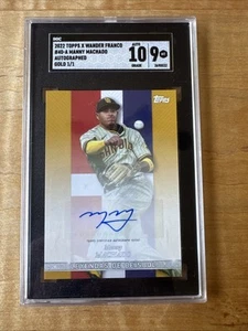2022 Topps X Manny Machado Gold Auto 1/1 # 40A SGC 9 Auto 10 SP - Picture 1 of 3