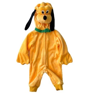 Disney Baby Pluto Halloween Costume 0–3 Months Zip Up w/ Paw Mittens – Clean - Picture 1 of 17