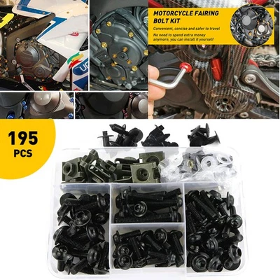 Complete Fairing Screws Bolt Kit For Kawasaki Ninja ZX6R 7R ZX9R ZX12R ZX14 EPI - Image 1 of 4
