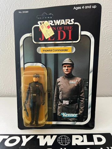 1983 Vintage Kenner Star Wars ROTJ Imperial Commander Action Figure SealedOnCard Cover