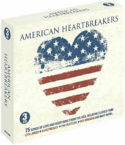 American Heartbreakers 75 Love Songs 3 CDs Etta James Elvis Platters Roy Orbison - Image 1 of 1