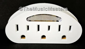 Sensor LED Light 3 Outlet AC Wall Plug Power Tap 3-Way Electric Adapter Splitter - Picture 1 of 12