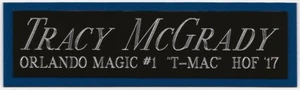 TRACY MCGRADY ORLANDO MAGIC NAMEPLATE AUTOGRAPHED SIGNED BASKETBALL-JERSEY-PHOTO - Picture 1 of 4