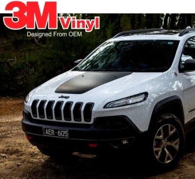 Hood Stripe Fits: 2014-2024 Jeep Cherokee T-HAWK Trailhawk 3M Graphics Decals - Image 1 of 4