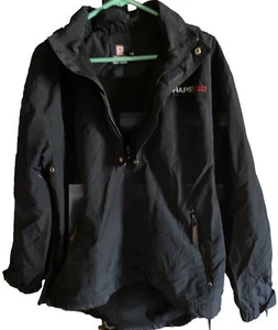 Chaps Ralph Lauren Men’s Vintage Windbreaker Rain Jacket Size: Small - Black - Picture 1 of 6
