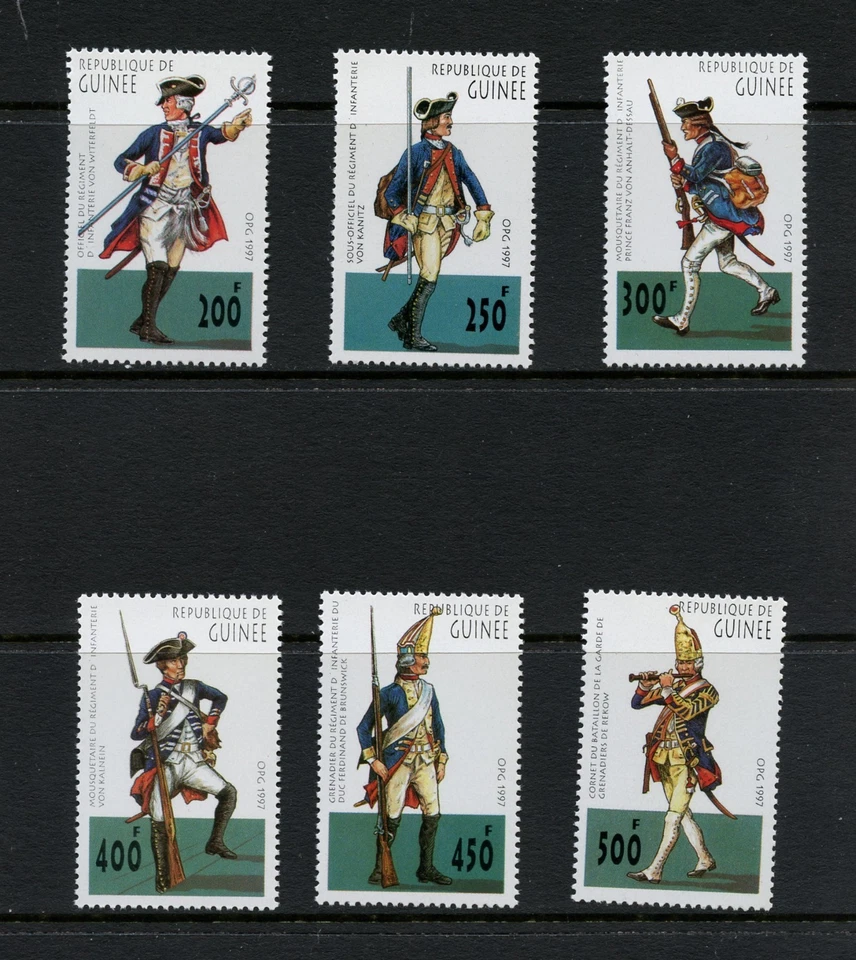 M779 Guinea 1997 antiguos uniformes militares germánicos 6v.    MNH Foto 1 de 1