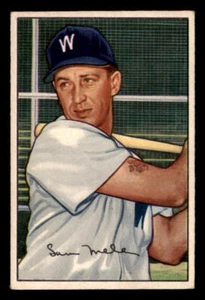 1952 Bowman #15 Sam Mele - Picture 1 of 2