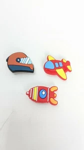 Shoe Charms Airplane Space Ship Helmet - Picture 1 of 1