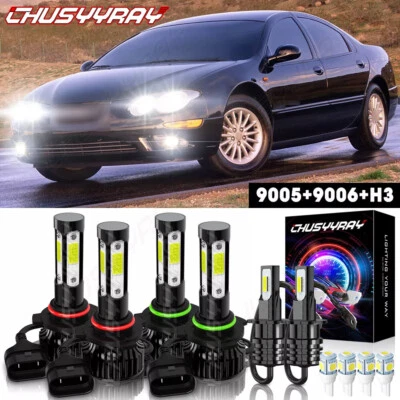 For Chrysler 300M 1999-2004 6X LED Headlight Bulbs High Low Beam + Fog Light - Image 1 of 4