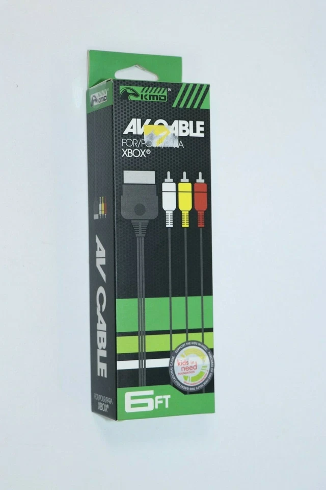 New KMD 6FT Composite AV Cable for the Original Microsoft Xbox - Image 1 of 2