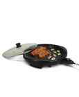Gourmet EMG-980B Large Indoor Electric Round Nonstick Grill Cool Touch 14
