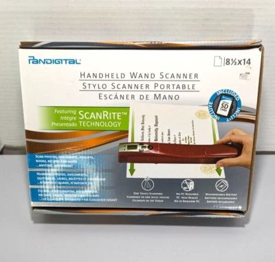 Pandigital PANSCN08RD Portable Handheld Wand Scanner 8.5" x 14" - Image 1 of 4