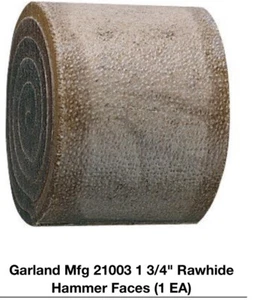 2pcs) Garland 21003 Size #3 Rawhide Hammer 1-3/4” Face Diam, Medium Soft - Picture 1 of 6