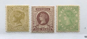 Victoria QV 1905 4d, 5d, and 6d mint o.g. hinged - Picture 1 of 1