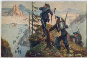 Carte Postale Militaire-Troupe de Chasseurs Alpins-Réf.8 - Imagen 1 de 2