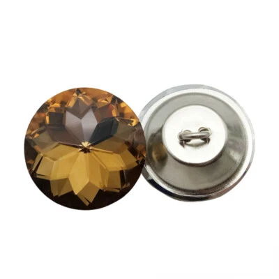 10X Glitter Glass Rhinestone Buttons Sewing Crystal Button Decors for DIY Sewing - Image 1 of 4