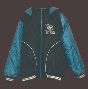 Giacca calcio Tennessee Titans NFL abbigliamento cappotto cappuccio da collezione nuovo - Foto 1 di 10