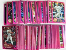 2023 Topps Chrome Pink Refractors Refractor "You Pick" Complete Your Set 1-220