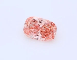Cushion 0.34 Ct Fancy Vivid Pink SI1 IGI Certified Lab Grown CVD Diamond - Picture 1 of 10