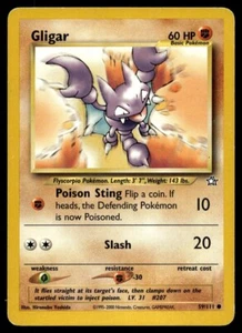 Gligar 59/111 Pokemon Card Neo Genesis Common 60 HP Lightly Played N23 - Picture 1 of 2