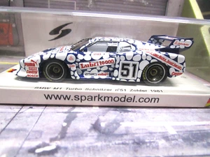 BMW M1 DRM 1981 Turbo taglia 5 Lubri Puma intagliatore #51 pezzi 1000 CV lim Spark 1:43 - Foto 1 di 5