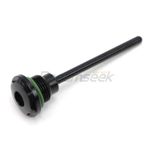 Black Transmission Dipstick Oil Tank Plug for Harley Dyna 1987-05 Touring 87-06 - Picture 1 of 9