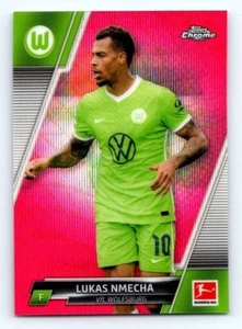 LUKAS NMECHA - 2021-22 TOPPS BUNDESLIGA CROMO REFRACTOR ONDA MAGENTA /399 - Imagen 1 de 2