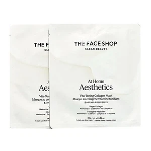The Face Shop At Home Aesthetics Vita-Toning Collagen Mask Hydrogel VEGAN 2-pc - Picture 1 of 2