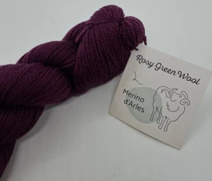 (190€/kg): 50 g Rosy Green MERINO D'ARLES, Pt. 29455, Fb. 306 Azalee #7512 - Bild 1 von 2
