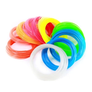 24 color 10M PLA Filament 1.75mm 3D Printer Pen Plastic Rubber Printing Material - Picture 1 of 5