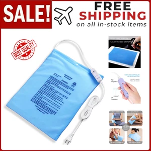 Electric Heating Pad For Back Cramps & Back Pain Relief No Auto Shut Off 12"X15" - Picture 1 of 24