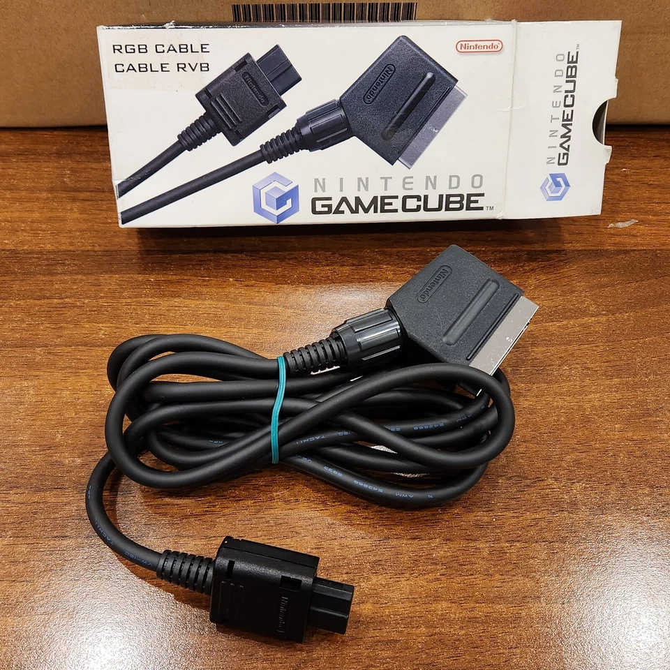 RGB RVB CABLE NINTENDO GAMECUBE ORIGINAL OFFICIAL CAVO NUOVO NEW CABLE - Imagen 1 de 1