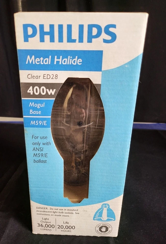 Philips Clear ED28 Mogul Base Metal Halide Lamp - Image 1 of 2