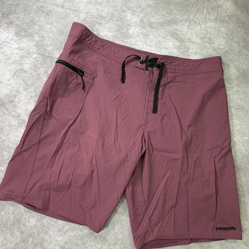 Patagonia Shorts Mens 38 Wavefarer Boardshorts Swim Trunks Unlined Maroon - Image 1 of 4
