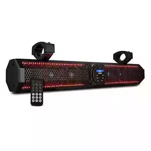 DS18 26" Amplified Marine Sound Bar with Built-in Bluetooth Connectivity & LEDs - Picture 1 of 10