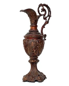 Antique Decanter Ewer Vase Decorative Bronze Renaissance Revival XIX c France - Picture 1 of 12