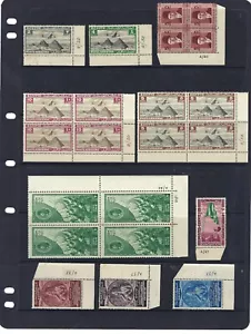 Egypt: Early Valuable MNH Stamps Blocks + Control Numbers. As Shown On Scan - Picture 1 of 2
